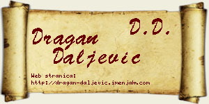 Dragan Daljević vizit kartica